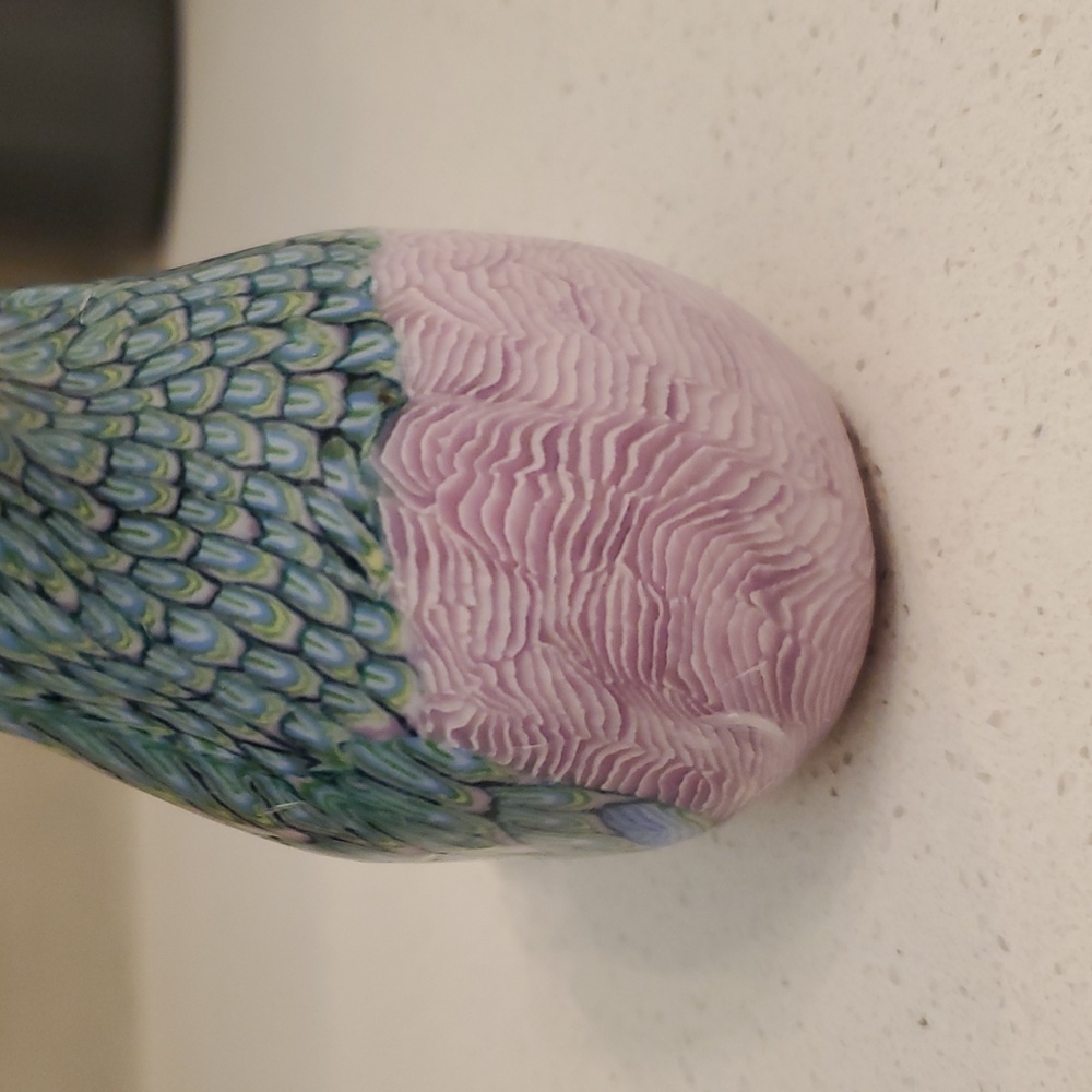 Handmade Vintage Rainbow Bird Candle - Picture 8 of 11